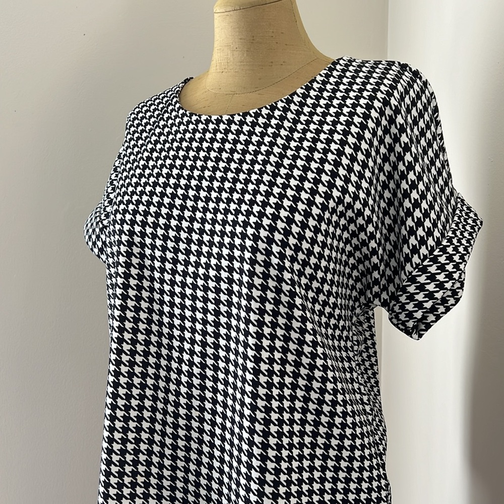 Melloday Women's Houndstooth Top